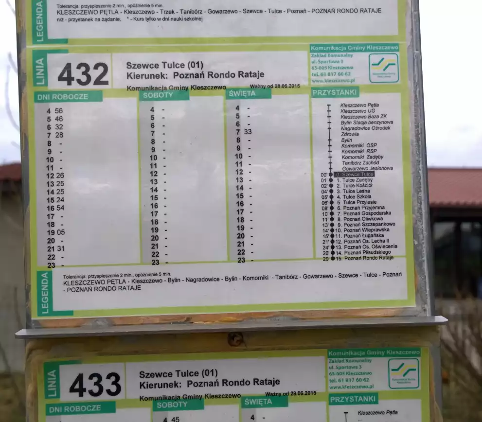 Aktualny rozkład jazdy